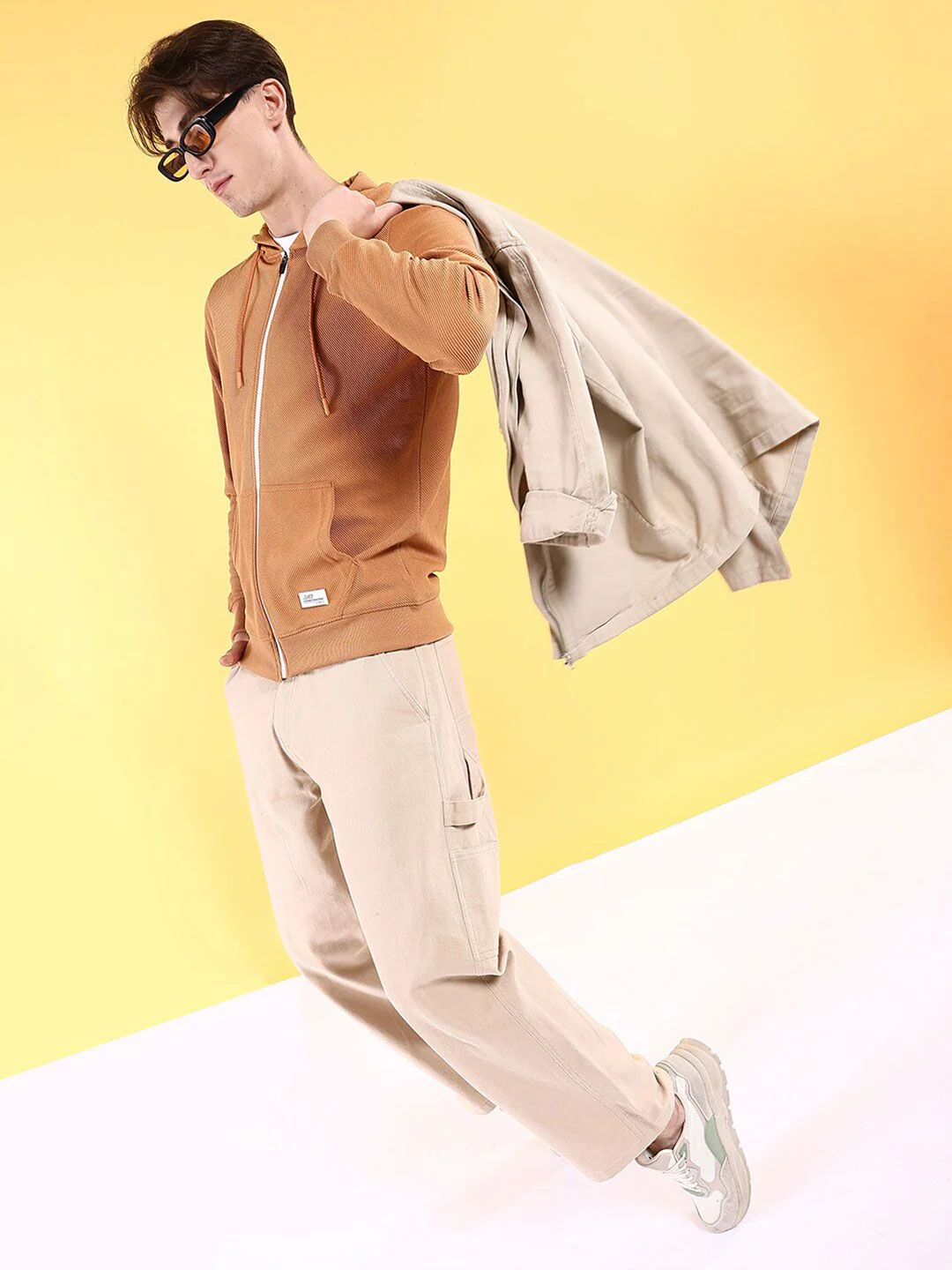 The Indian Garage Co Long Sleeves Hood Zipfront Sweatshirt - Image 4