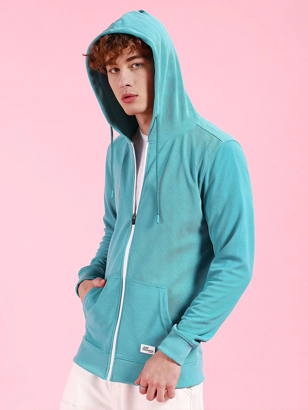 The Indian Garage Co Long Sleeves Hood Zipfront Sweatshirt - Image 3