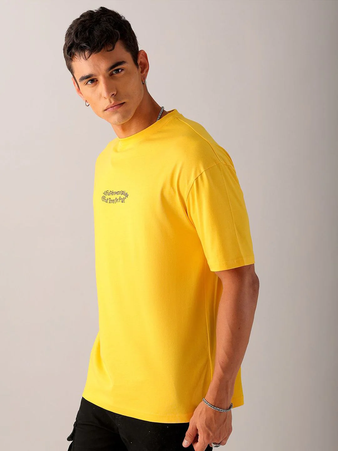 The Indian Garage Co Men Back Printed Boxy Oversized Round Neck T-shirt - Image 5