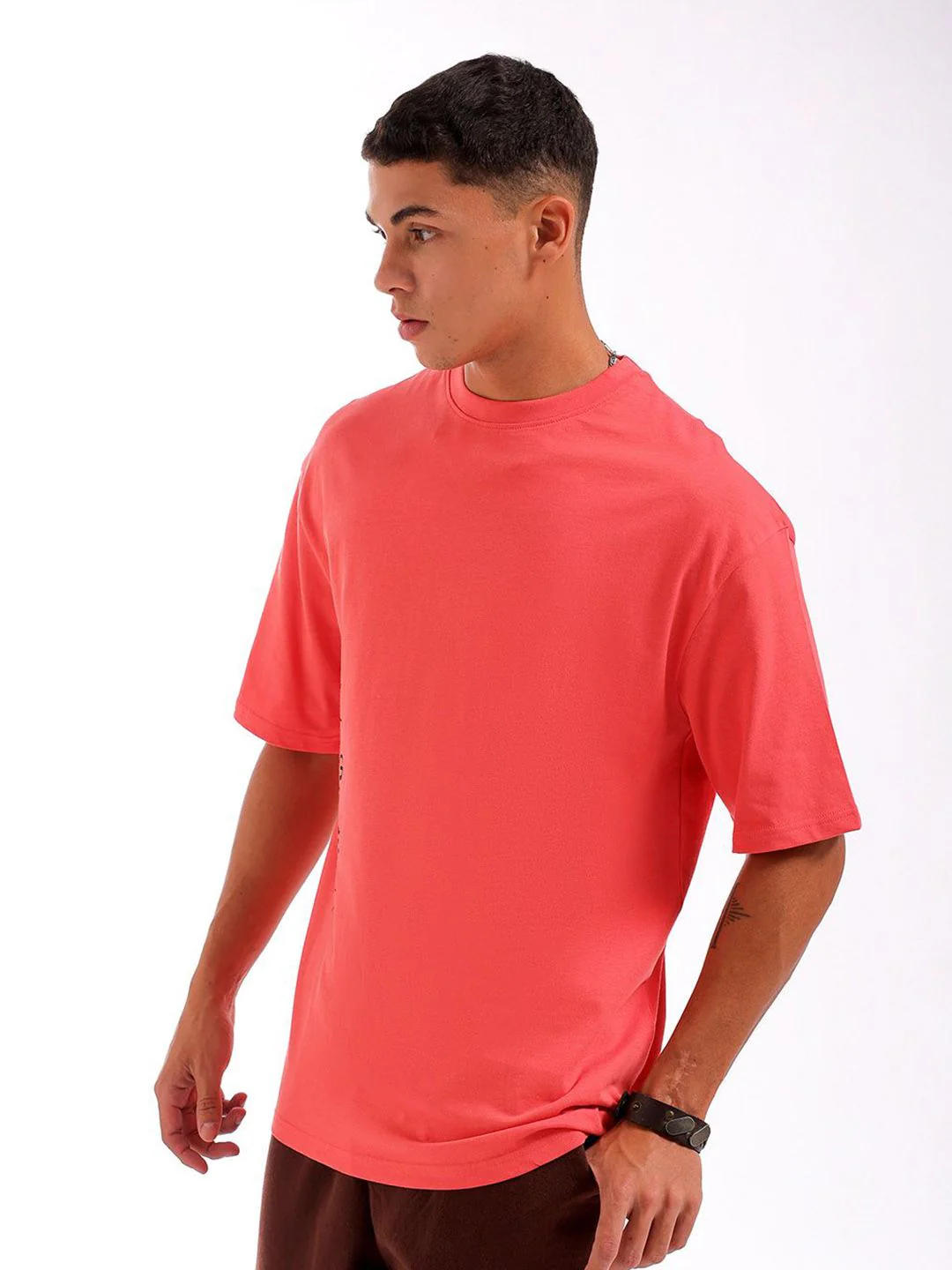 The Indian Garage Co Men Back Printed Boxy Oversized Round Neck T-shirt - Image 4