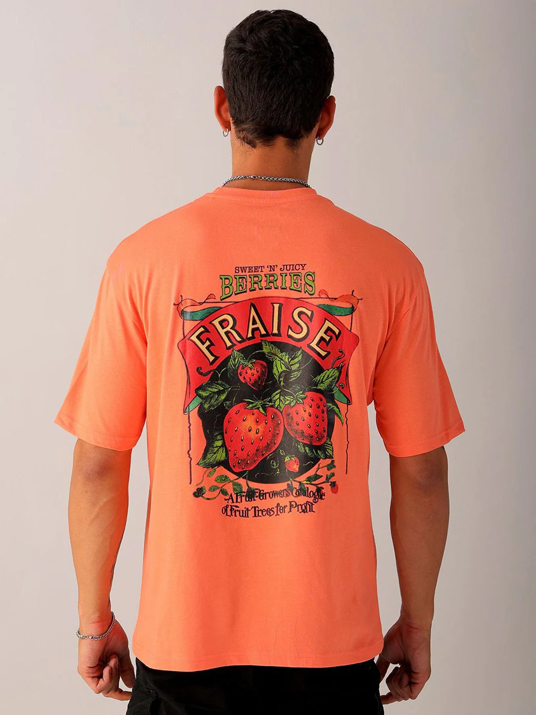 The Indian Garage Co Men Back Printed Boxy Oversized Round Neck T-shirt - Image 10