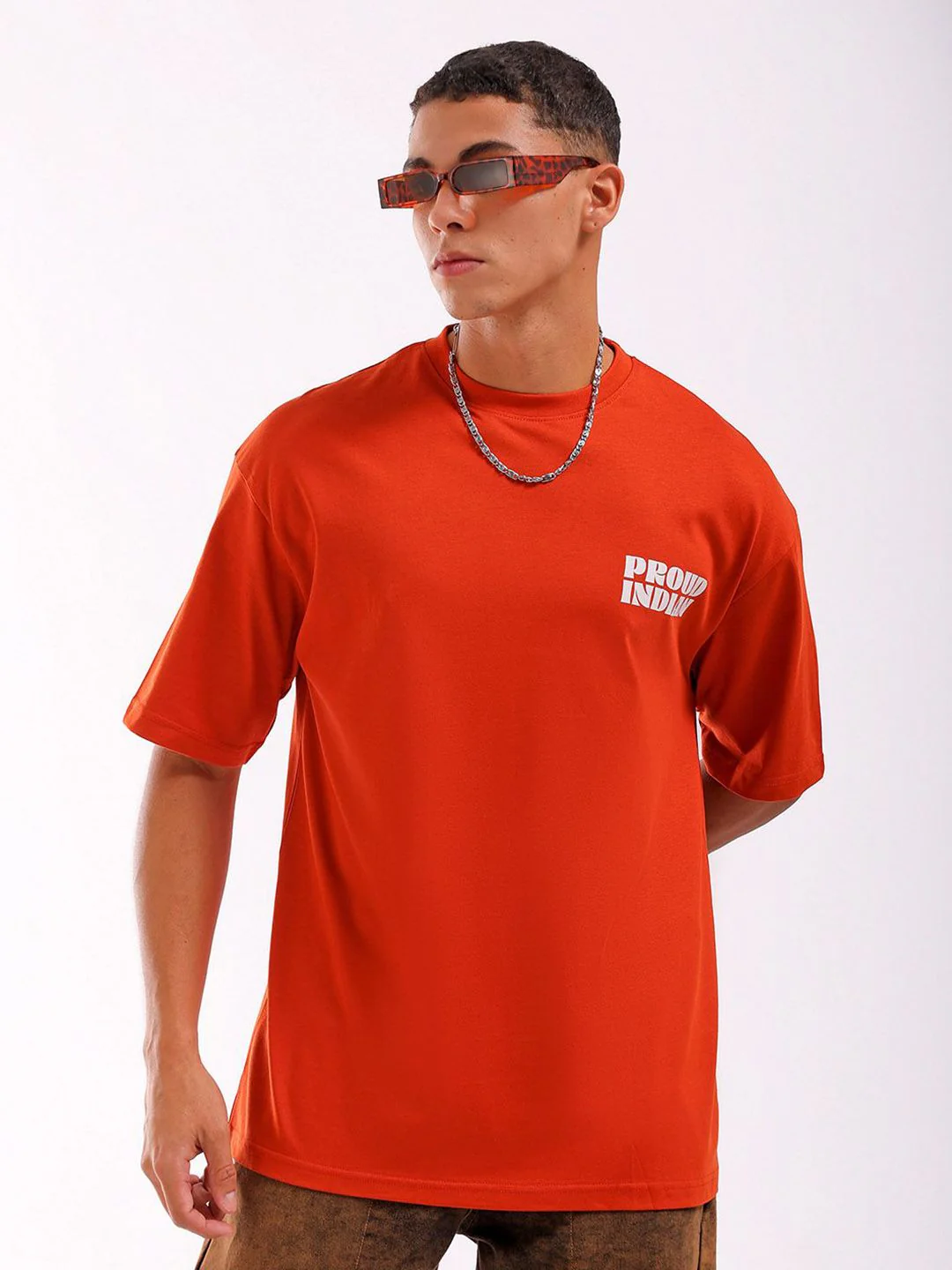 The Indian Garage Co Men Back Printed Boxy Oversized Round Neck T-shirt - Image 3