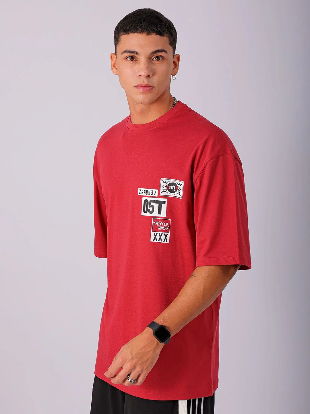 The Indian Garage Co Men Back Printed Oversized Round Neck T-shirt - Image 4