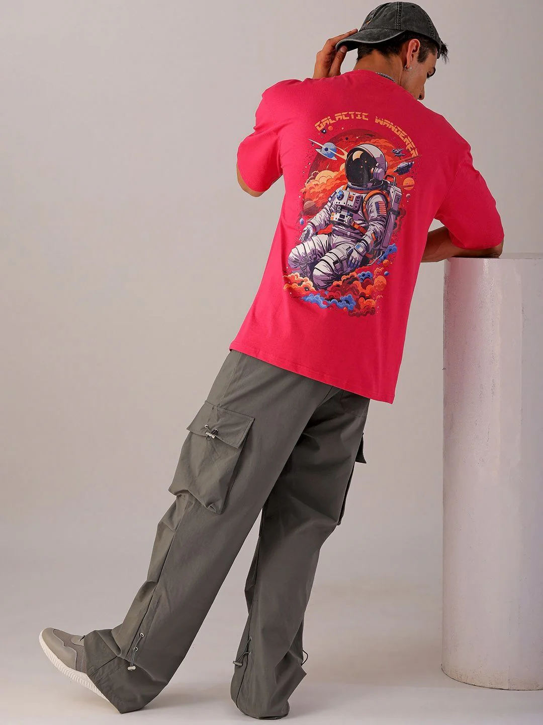 The Indian Garage Co Men Back Printed Oversized Round Neck T-shirt - Image 6