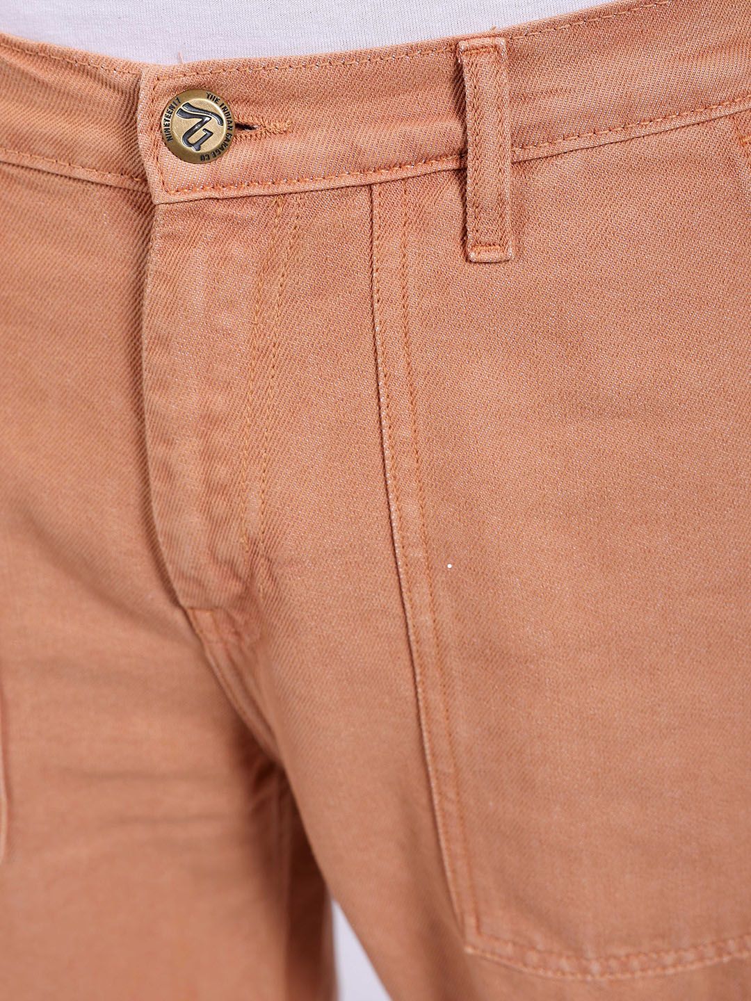 The Indian Garage Co Men Baggy Baggy Fit Mid Rise Cotton Jeans - Image 4