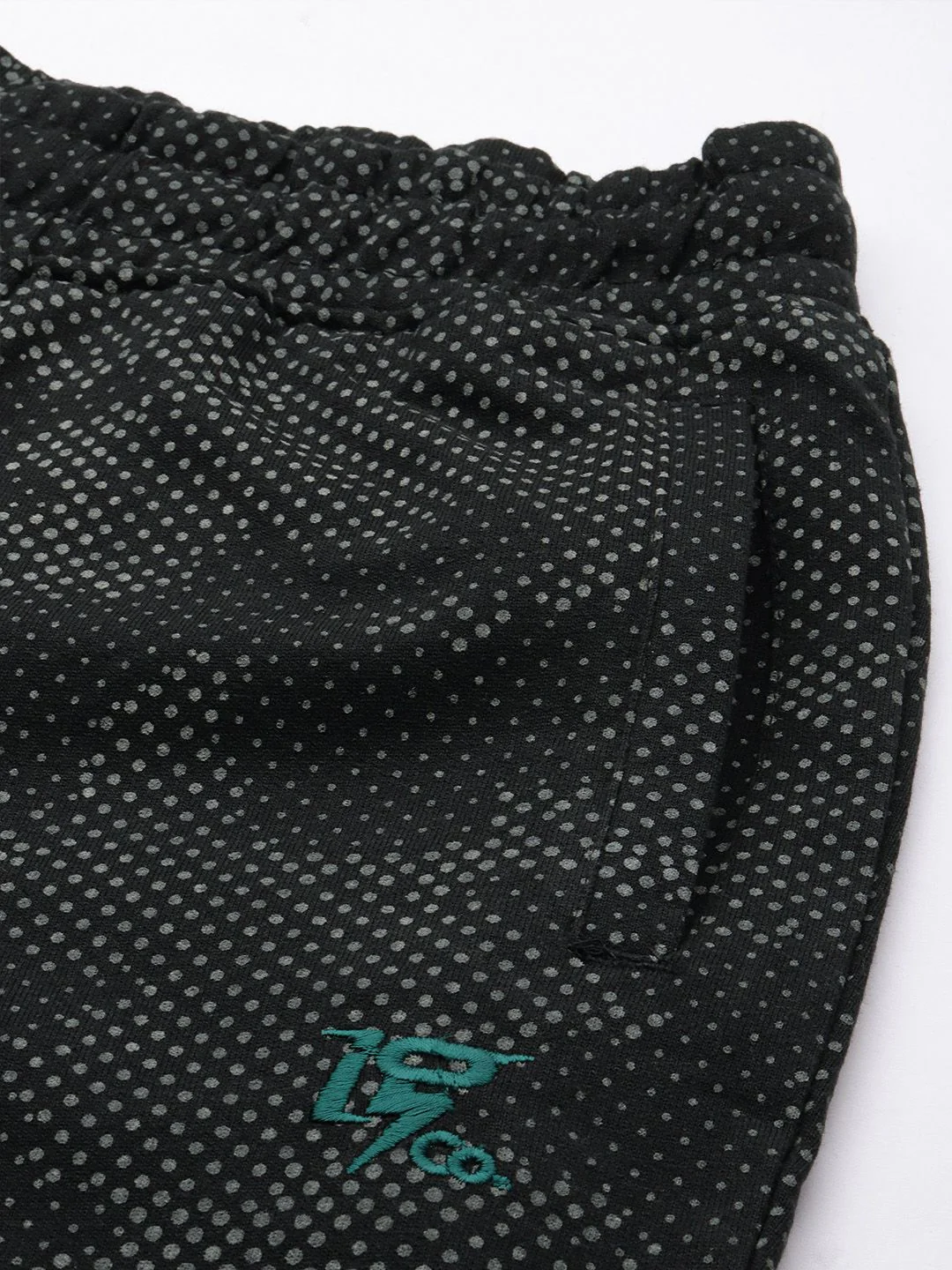 The Indian Garage Co Men Black and Grey Printed Slim Fit Joggers - Image 6