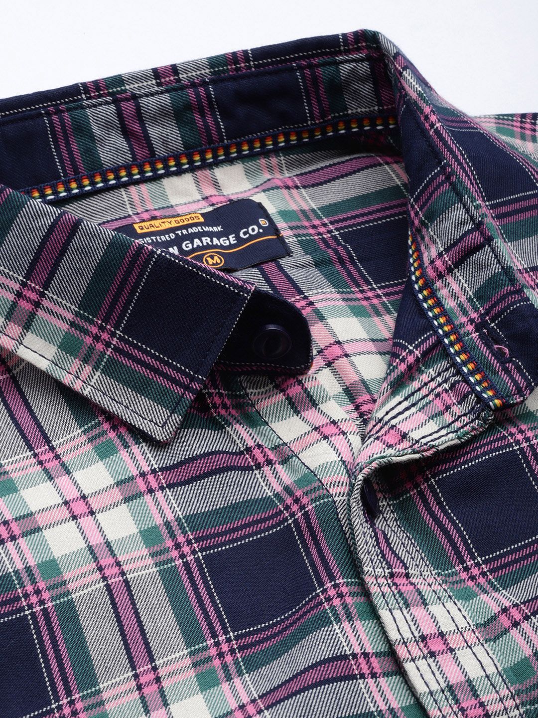 The Indian Garage Co Men Black Comfort Tartan Checked Casual Shirt - Image 2