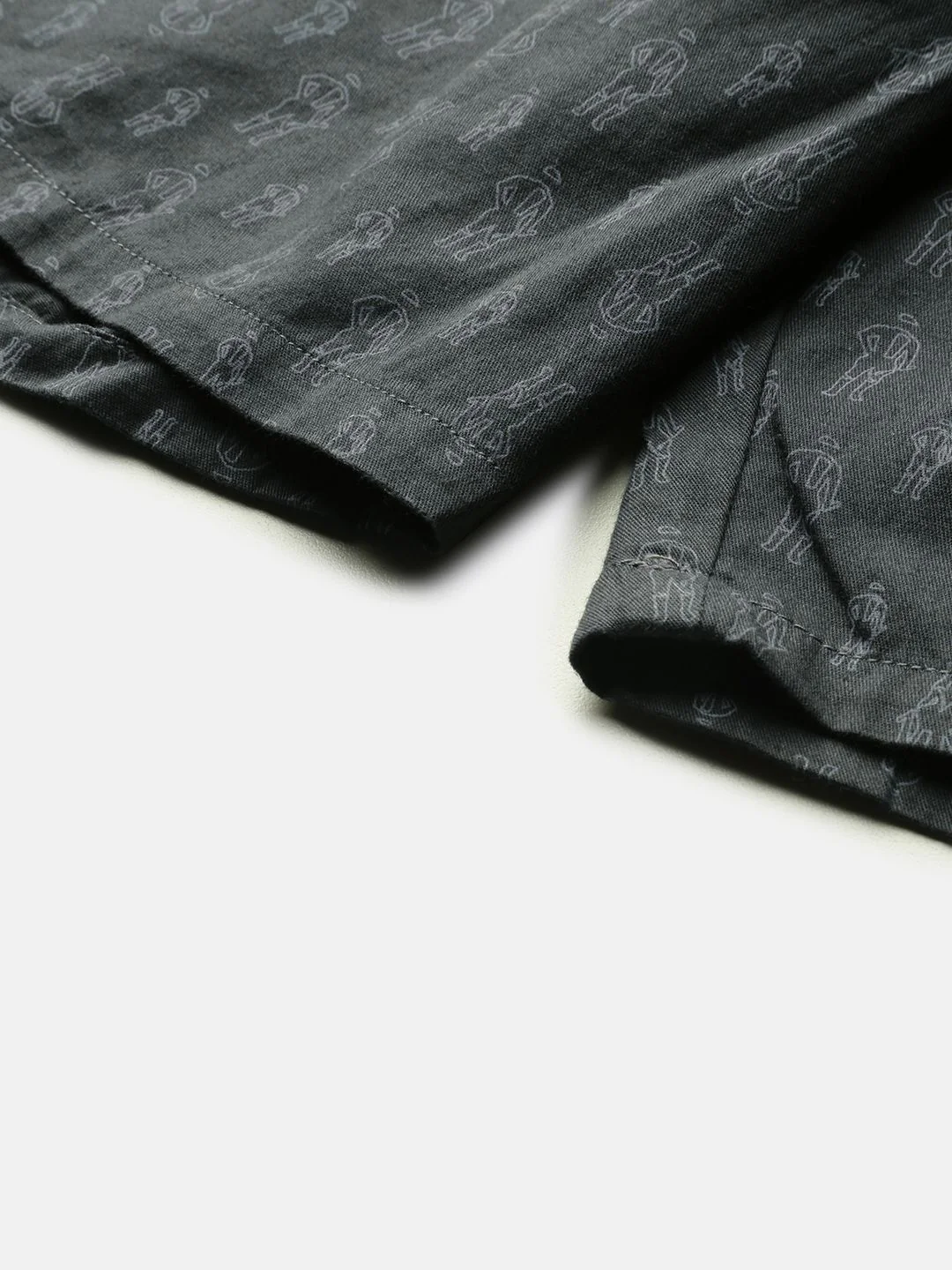 The Indian Garage Co Men Black & Grey Conversational Printed Boxers 0620-BXR05-05 - Image 6
