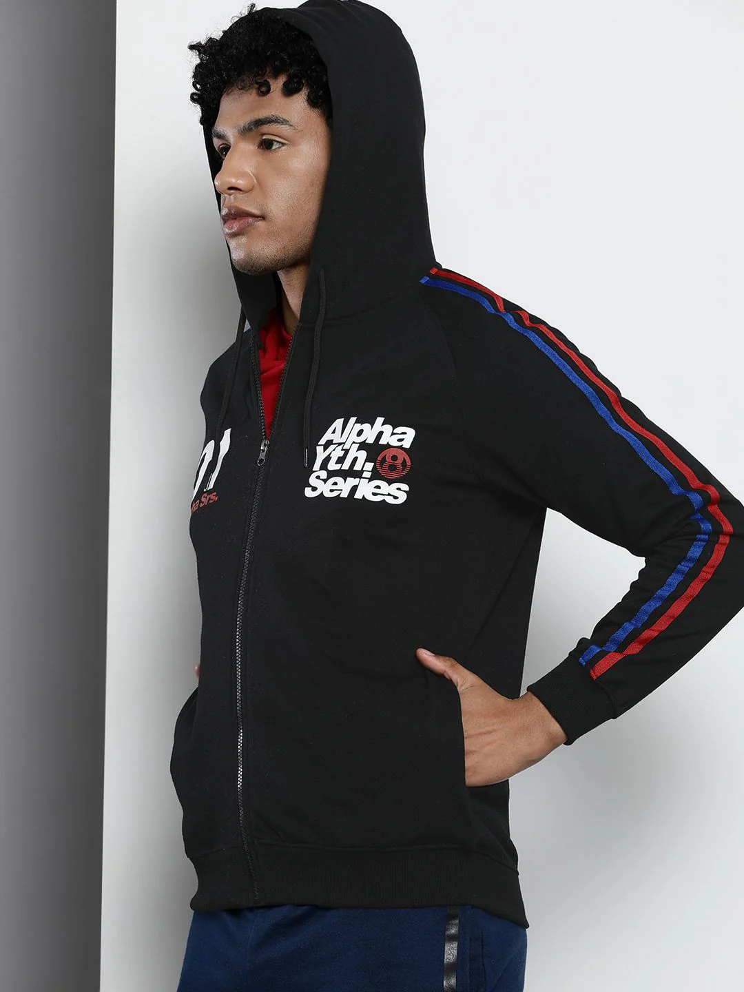 The Indian Garage Co Men Black Hooded Sweatshirt - Image 3