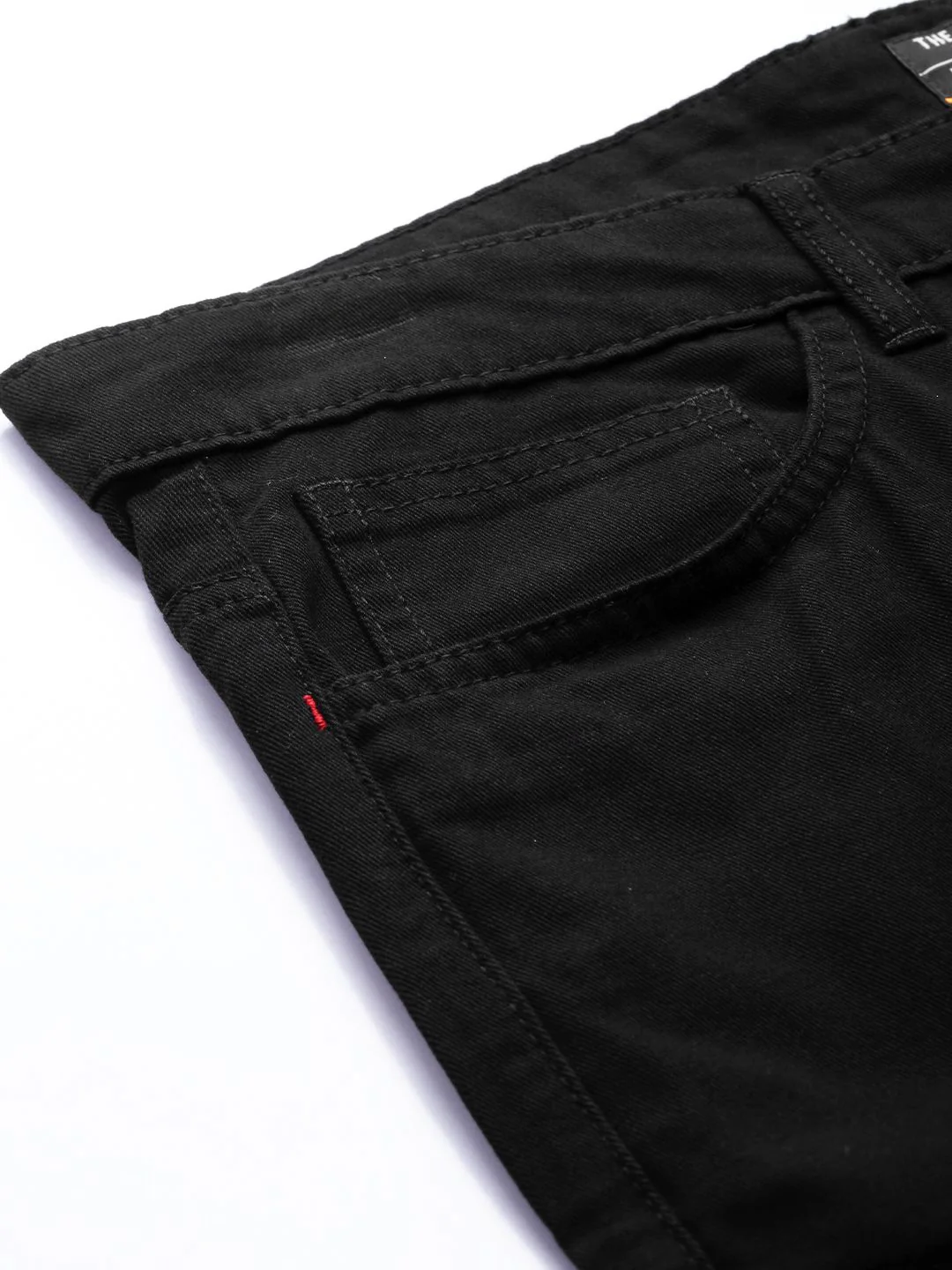 The Indian Garage Co Men Black Slim Fit Chino Shorts - Image 6