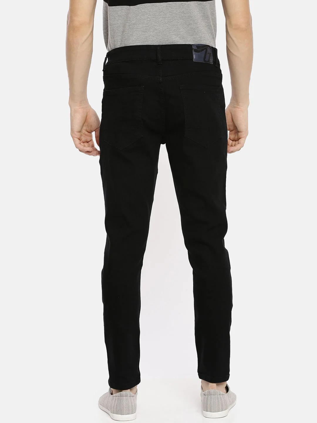 The Indian Garage Co Men Black Slim Fit Mid-Rise Clean Look Jeans - Image 3