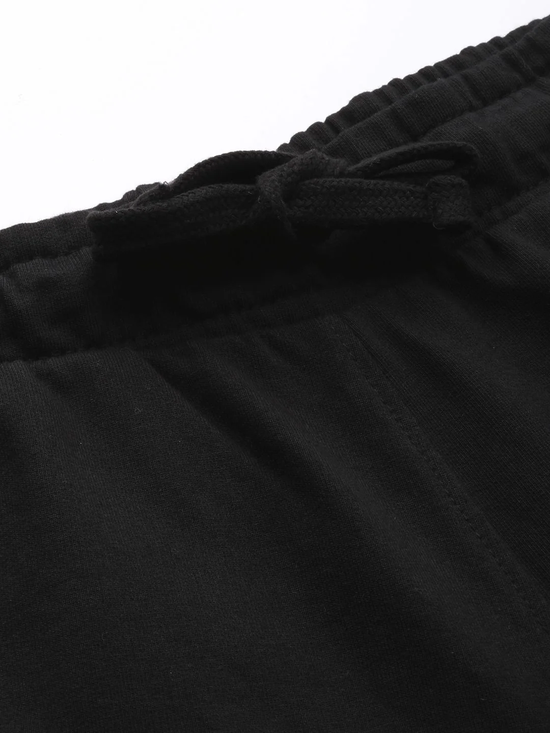 The Indian Garage Co Men Black Solid Pleated Detail Joggers - Image 4