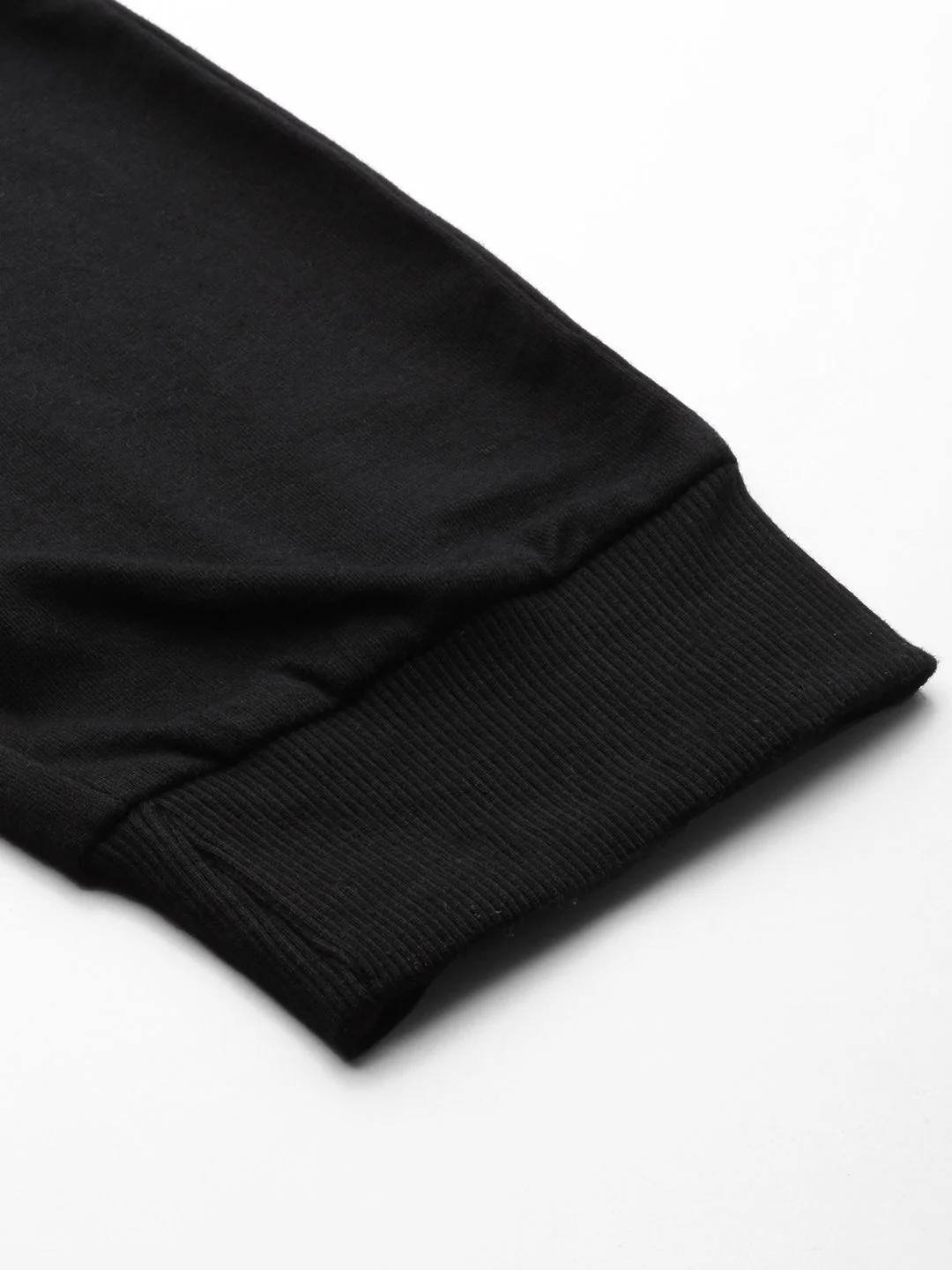 The Indian Garage Co Men Black Solid Pleated Detail Joggers - Image 7