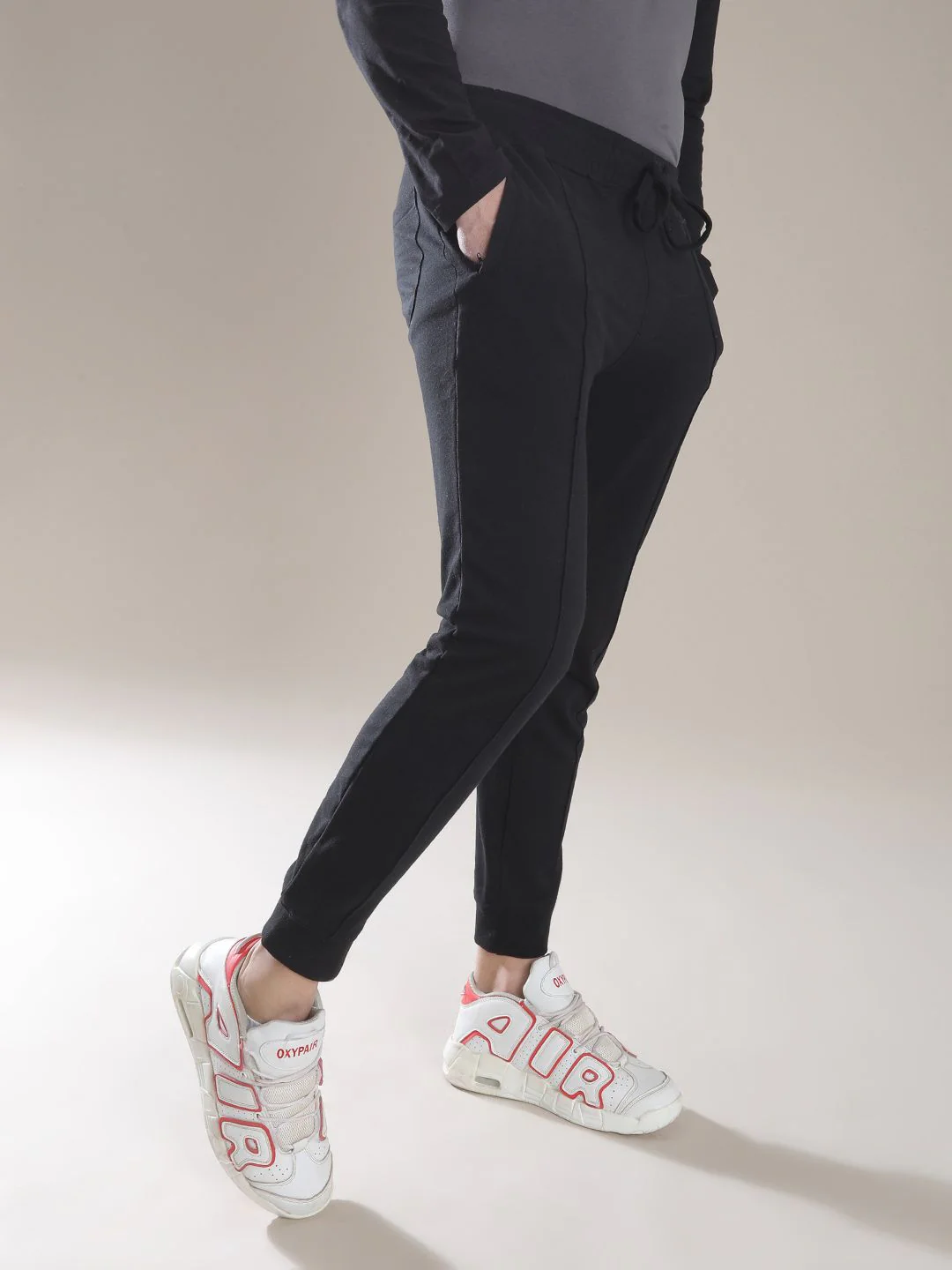 The Indian Garage Co Men Black Solid Slim Fit Jogger - Image 2