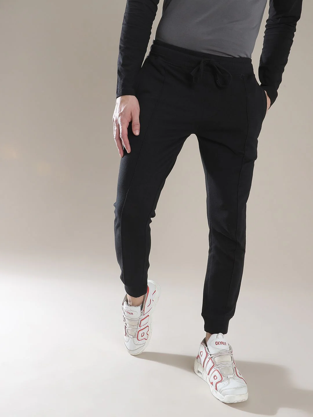 The Indian Garage Co Men Black Solid Slim Fit Jogger - Image 5