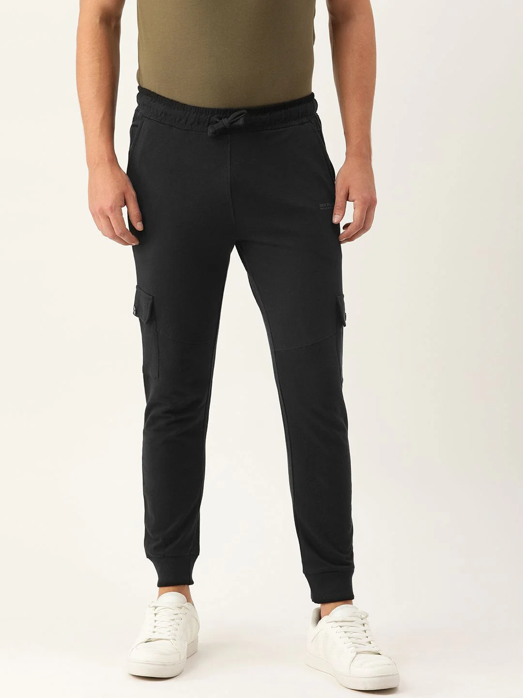 The Indian Garage Co Men Black Solid Straight Fit Joggers - Image 2