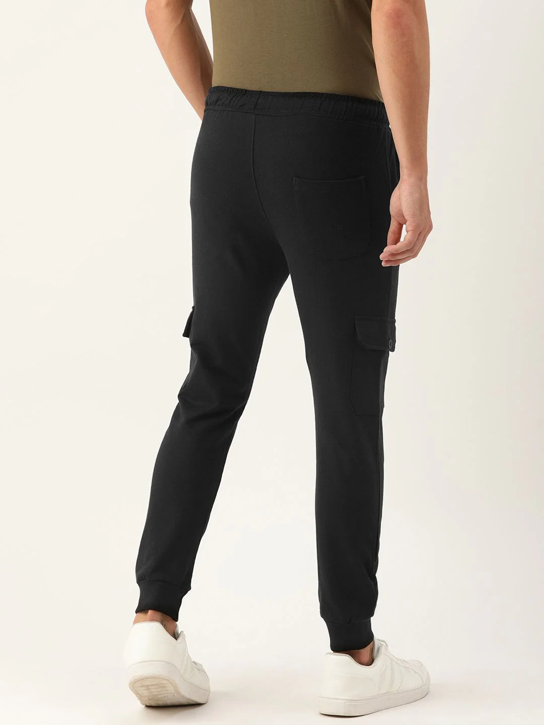 The Indian Garage Co Men Black Solid Straight Fit Joggers - Image 3