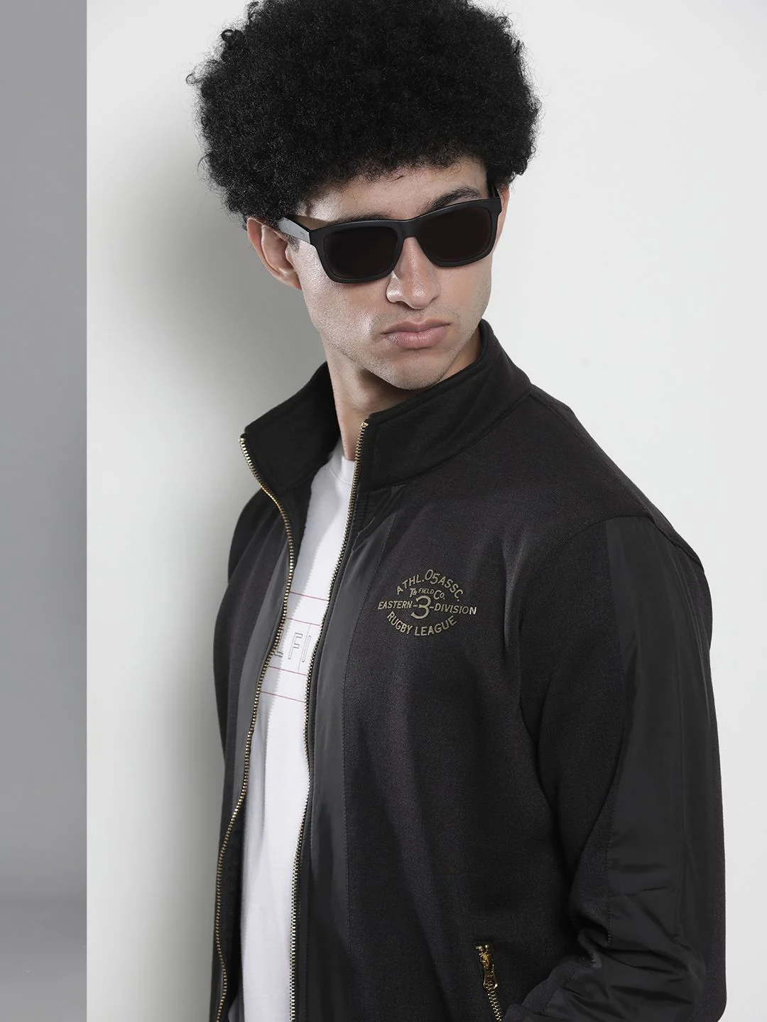 The Indian Garage Co Men Black Solid Sweatshirt
