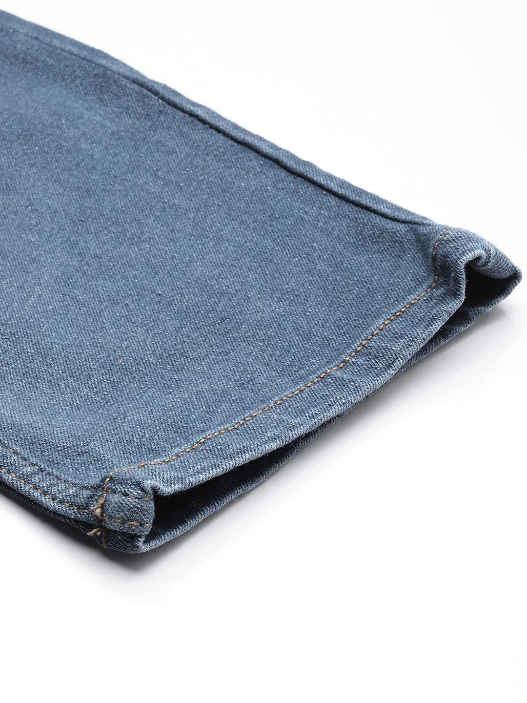 The Indian Garage Co Men Blue Jean Light Fade Stretchable Jeans - Image 7