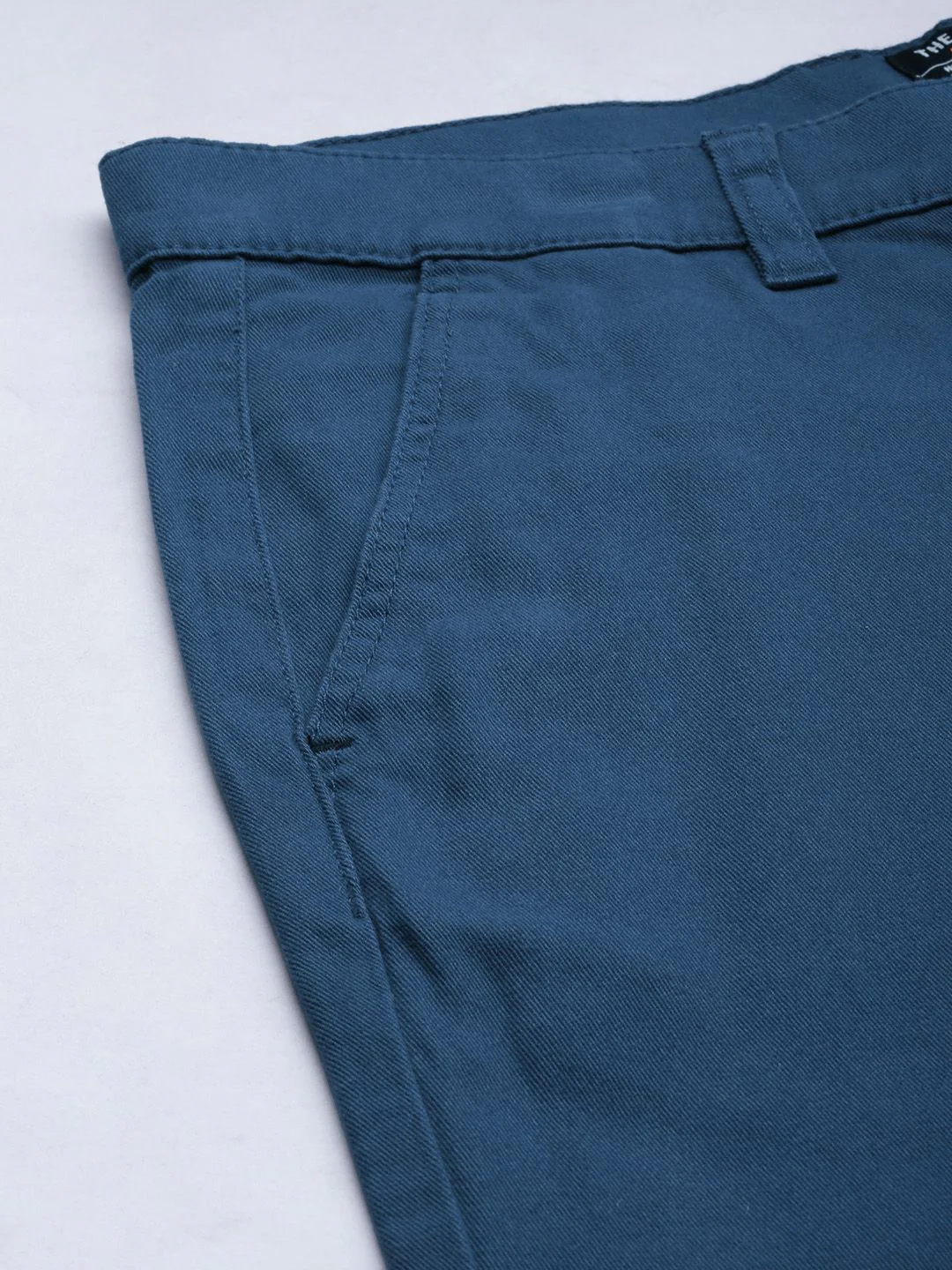 The Indian Garage Co Men Blue Slim Fit Chinos - Image 6