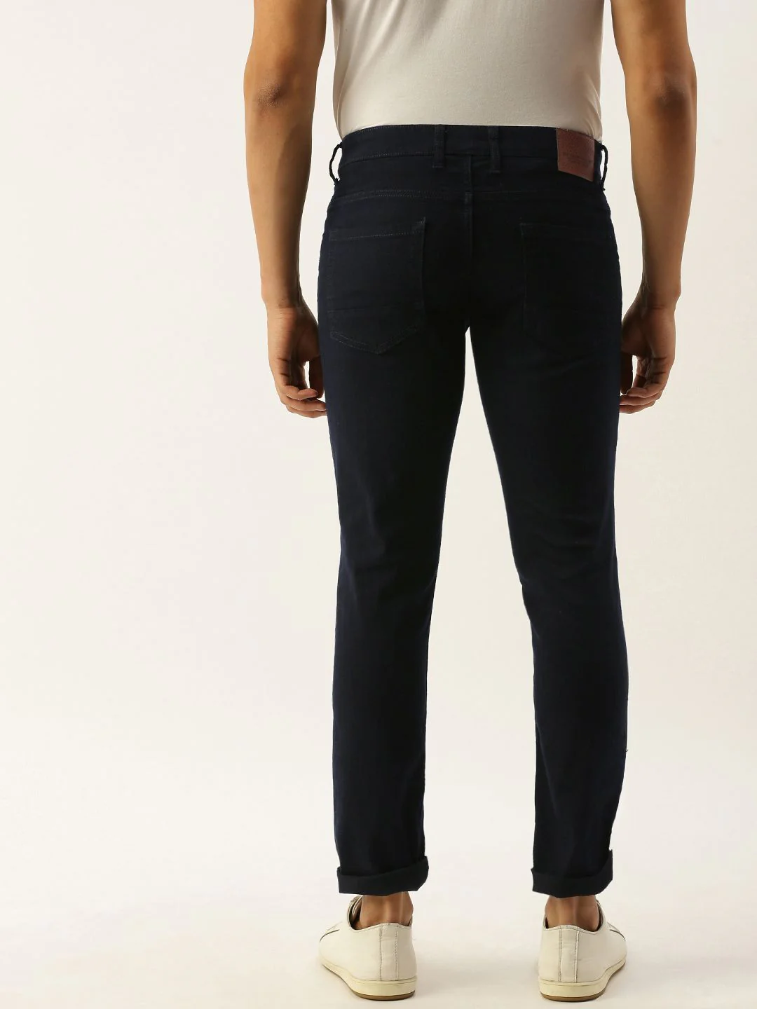 The Indian Garage Co Men Blue Slim Fit Low-Rise Clean Look Stretchable Jeans - Image 3