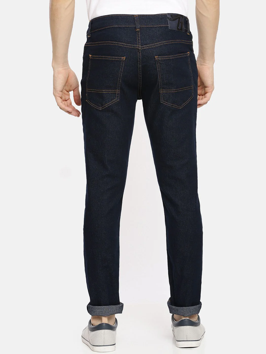 The Indian Garage Co Men Blue Slim Fit Mid-Rise Clean Look Jeans - Image 3
