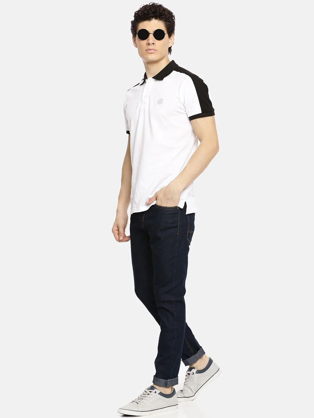 The Indian Garage Co Men Blue Slim Fit Mid-Rise Clean Look Jeans - Image 5