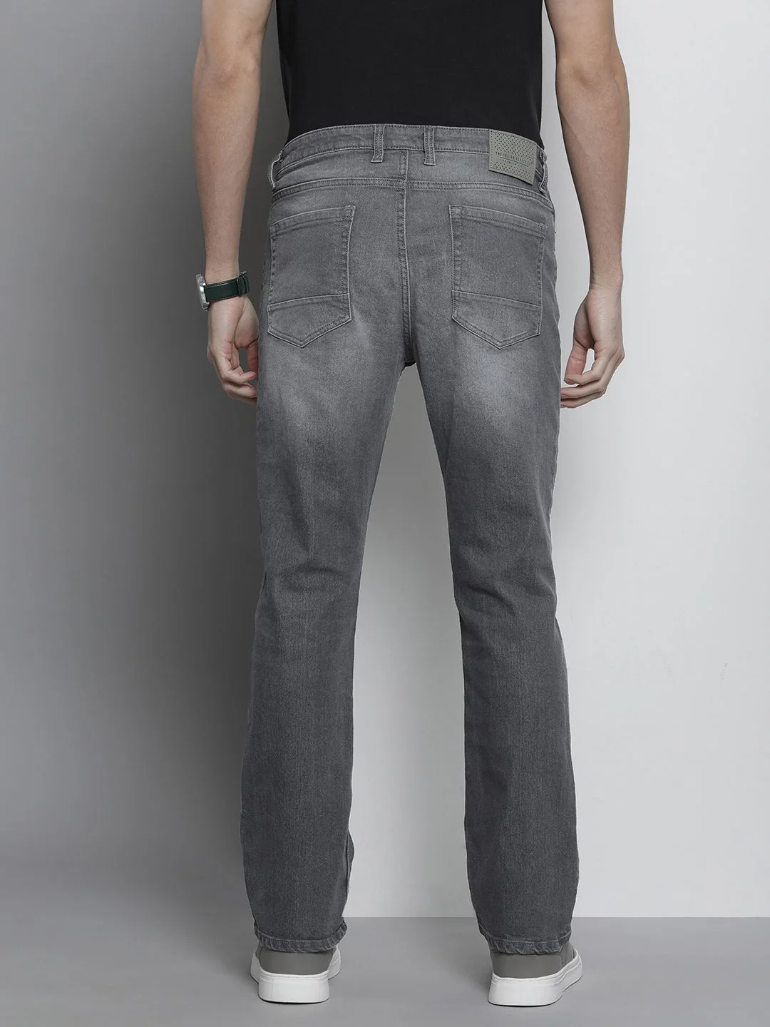 The Indian Garage Co Men Bootcut Heavy Fade Stretchable Jeans - Image 3