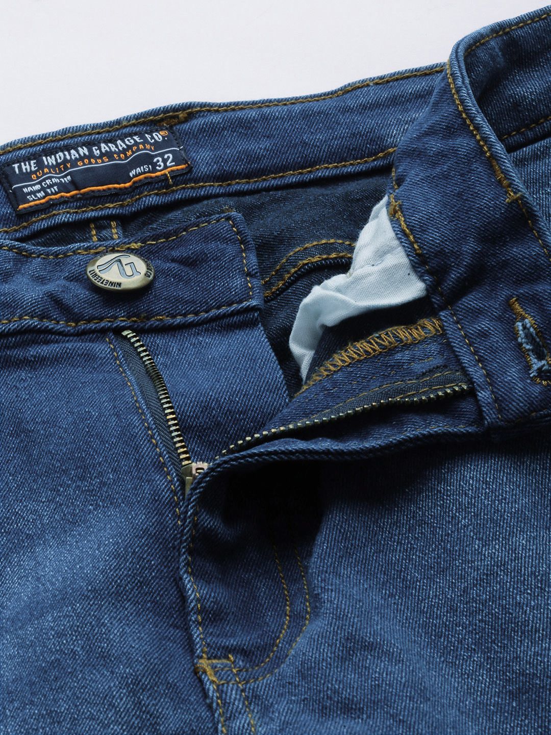 The Indian Garage Co Men Bootcut Light Fade Stretchable Jeans - Image 4