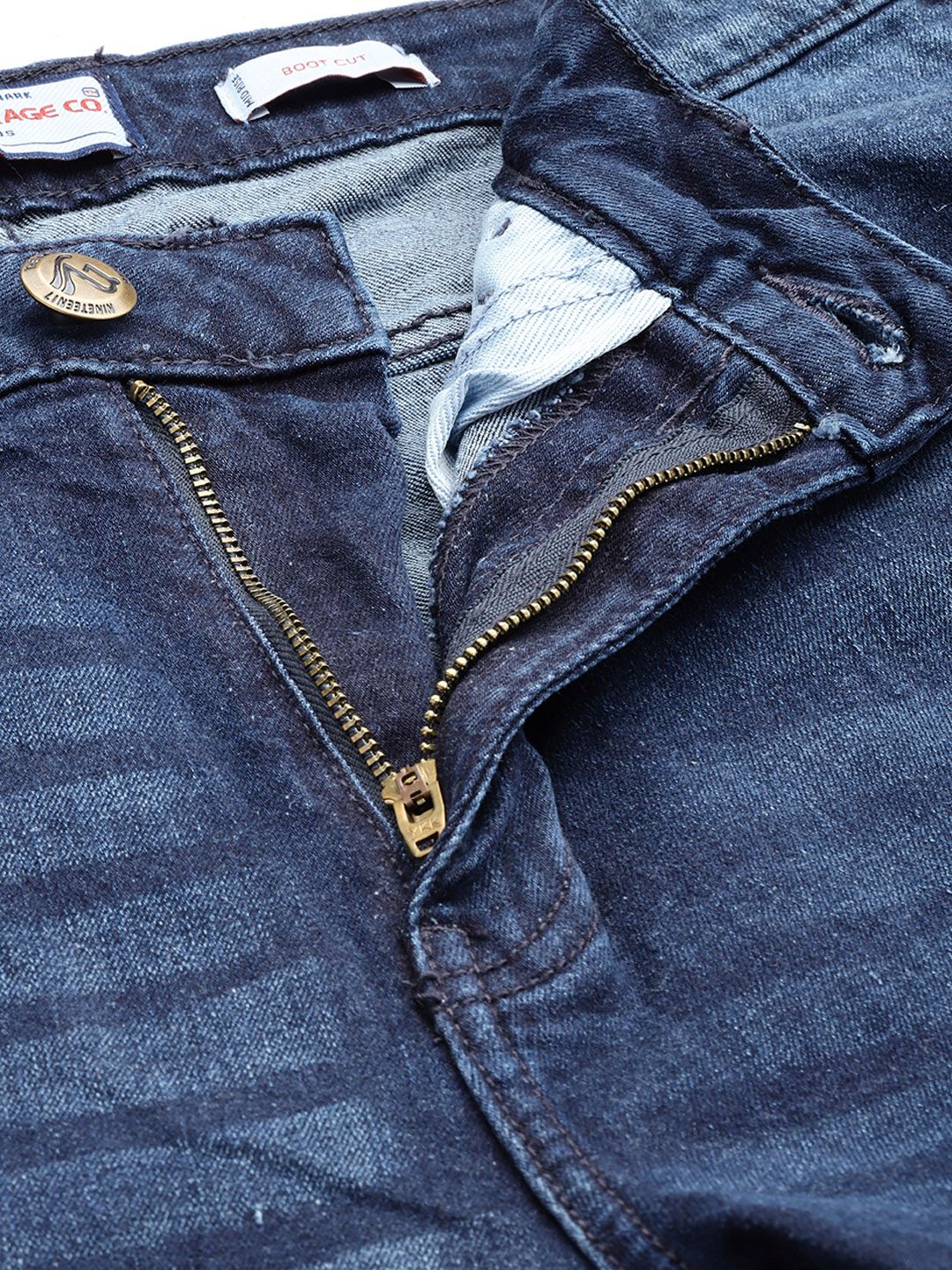 The Indian Garage Co Men Bootcut Light Fade Stretchable Jeans - Image 4