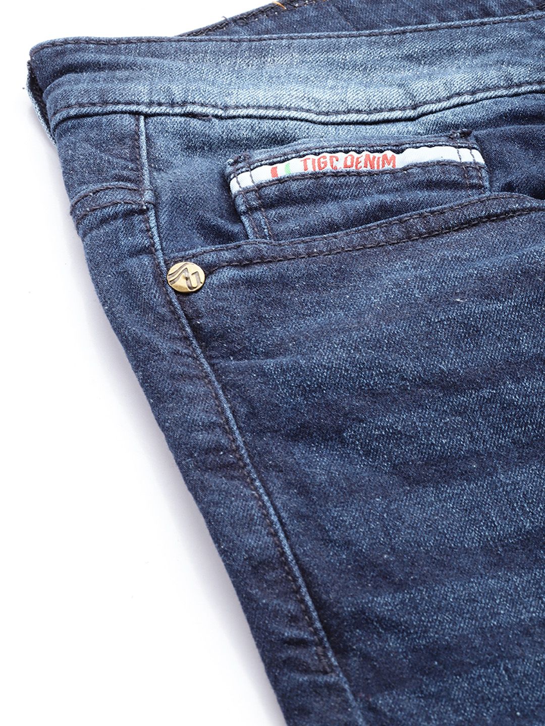 The Indian Garage Co Men Bootcut Light Fade Stretchable Jeans - Image 6