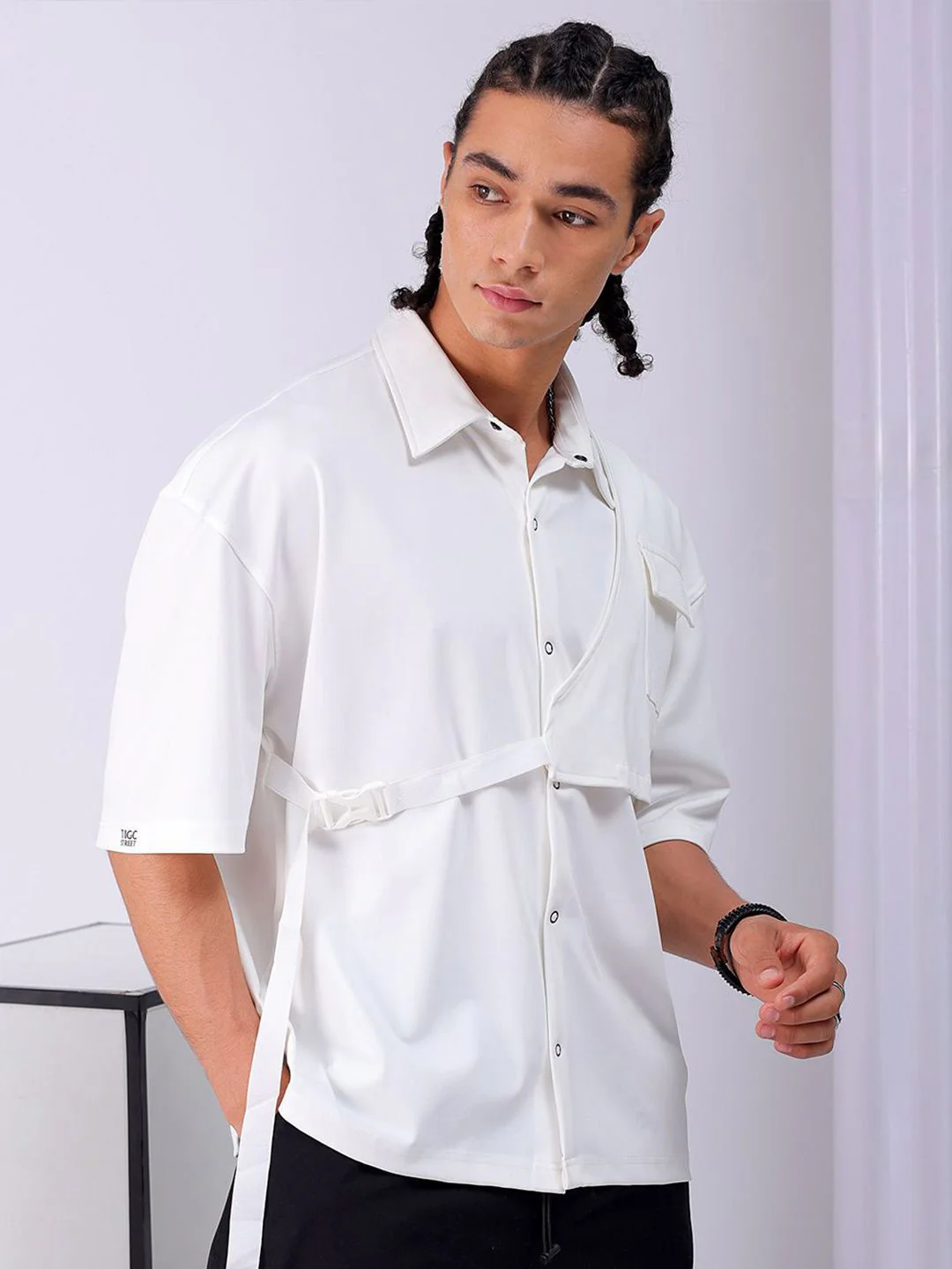 The Indian Garage Co Men Boxy Opaque Casual Shirt - Image 3