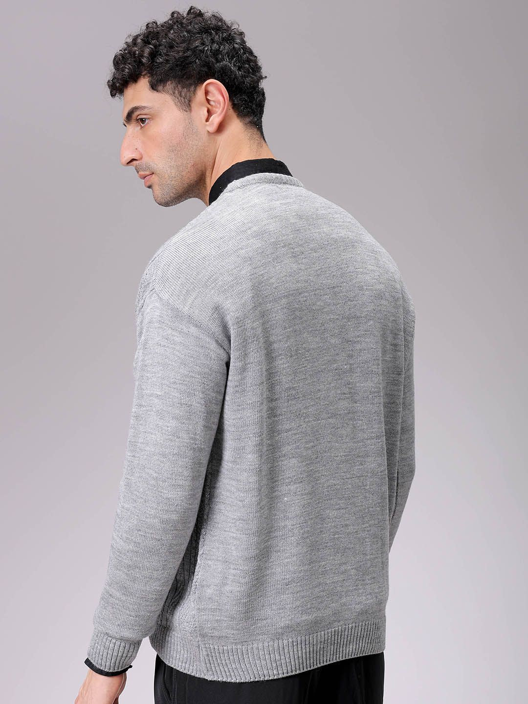 The Indian Garage Co Men Cable Knit Pullover - Image 4