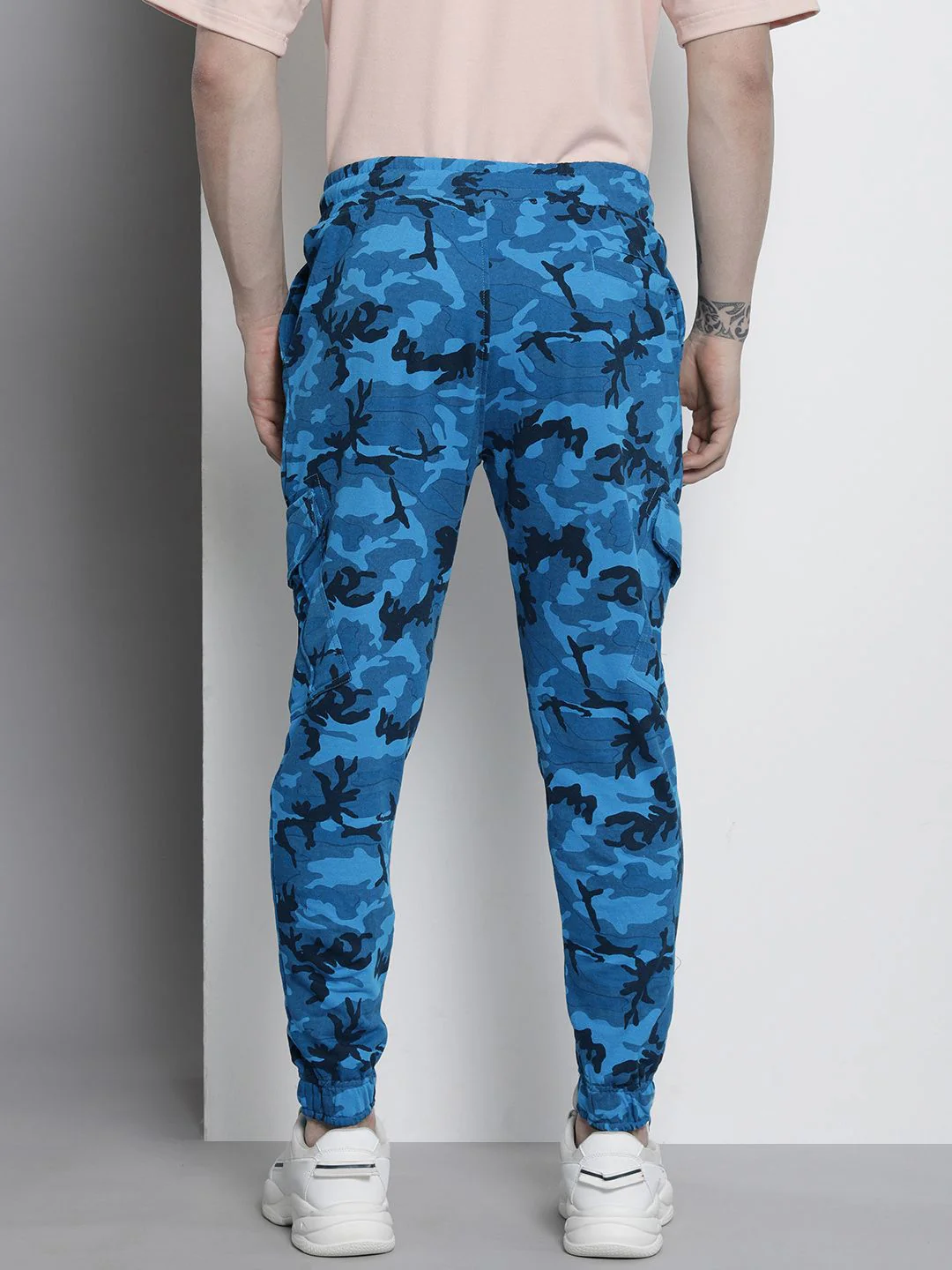 The Indian Garage Co Men Camouflage Printed Joggers - Image 3