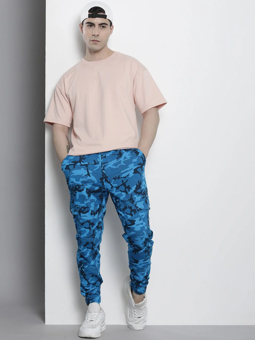 The Indian Garage Co Men Camouflage Printed Joggers - Image 5