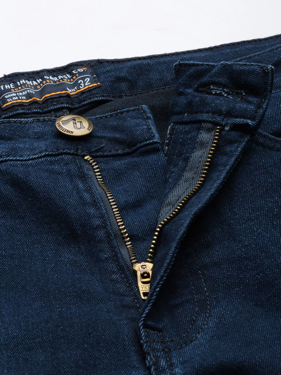 The Indian Garage Co Men Carrot Fit Low Distress Light Fade Stretchable Jeans - Image 4