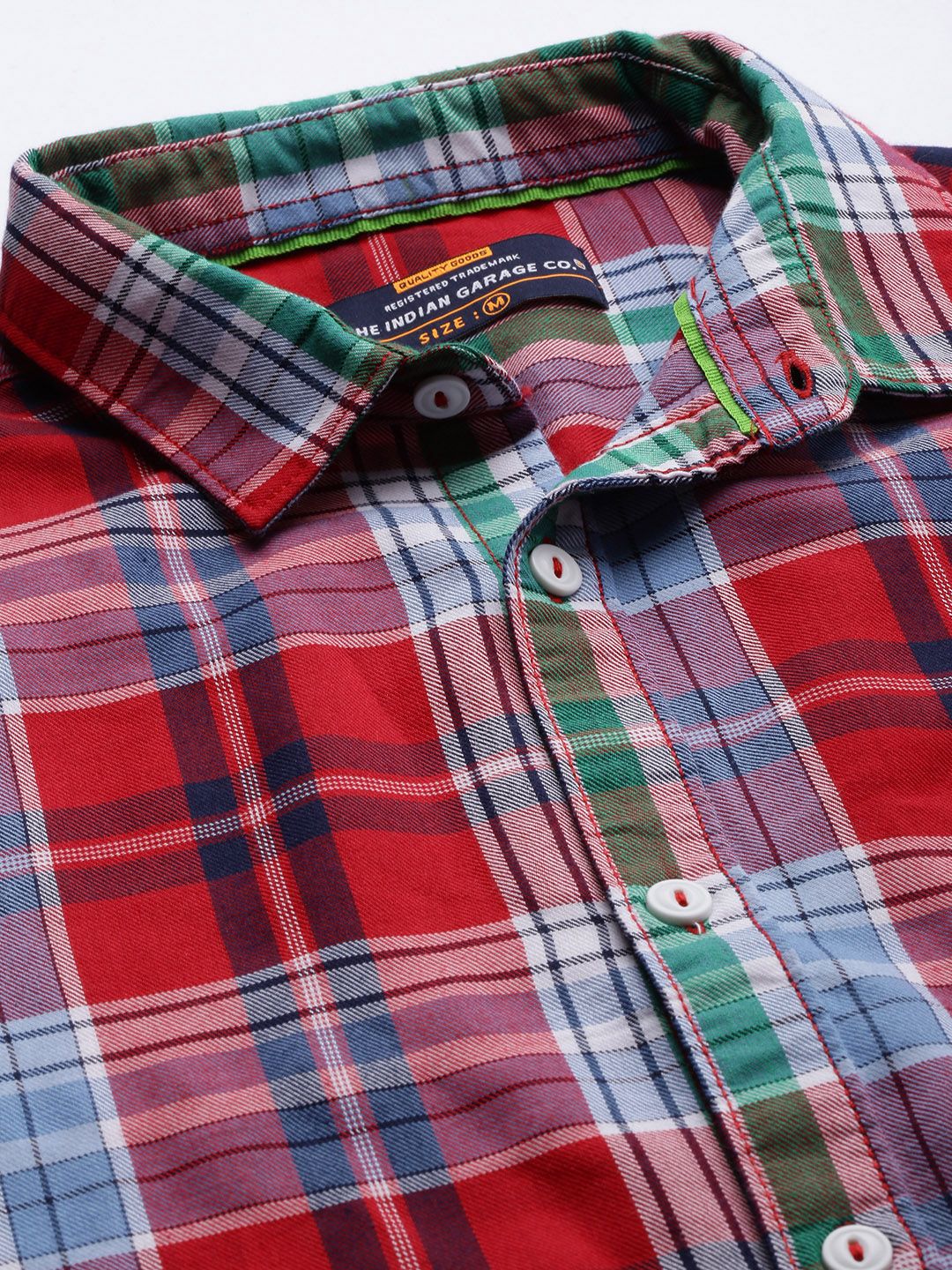 The Indian Garage Co Men Checked Casual Shirt - Image 2