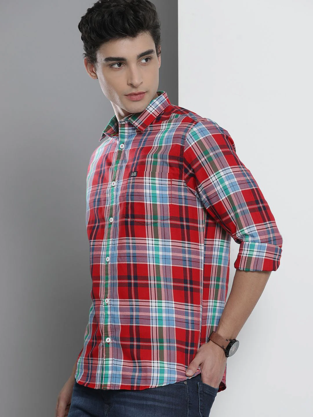 The Indian Garage Co Men Checked Casual Shirt - Image 5