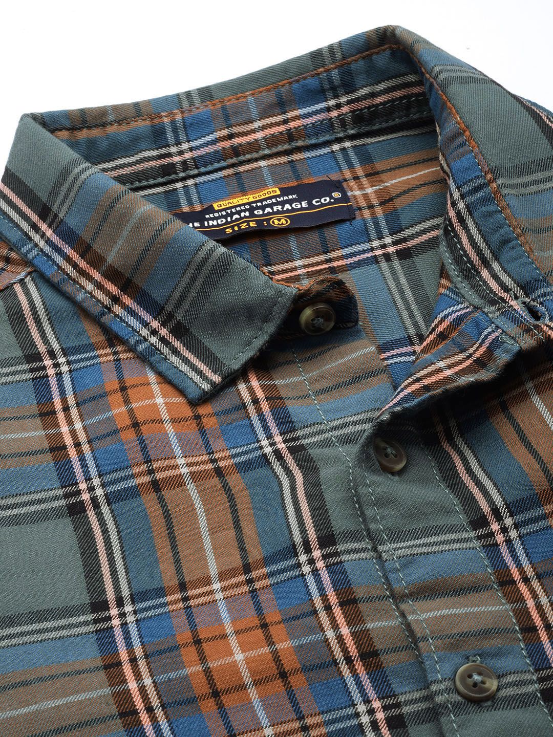 The Indian Garage Co Men Checked Casual Shirt - Image 2
