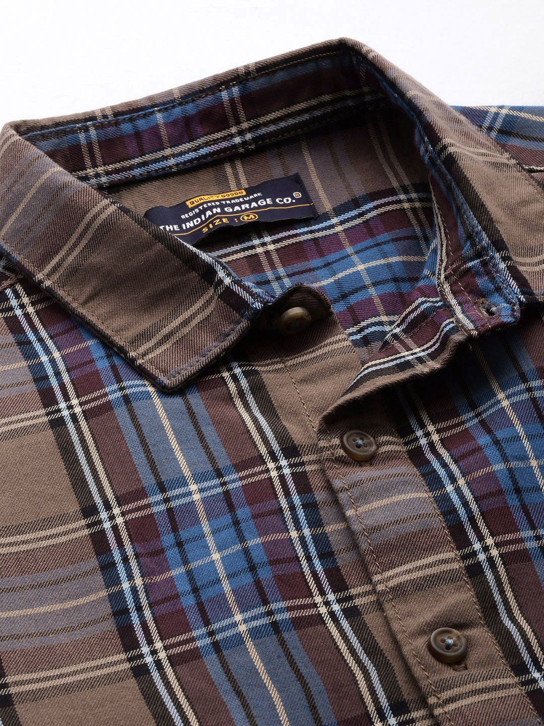 The Indian Garage Co Men Checked Casual Shirt - Image 2