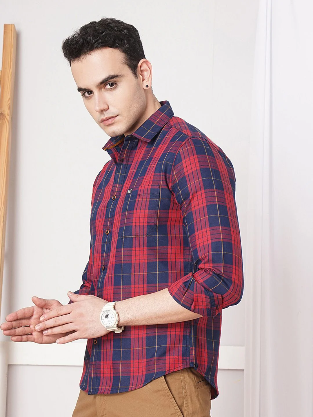 The Indian Garage Co Men Checked Casual Shirt - Image 5