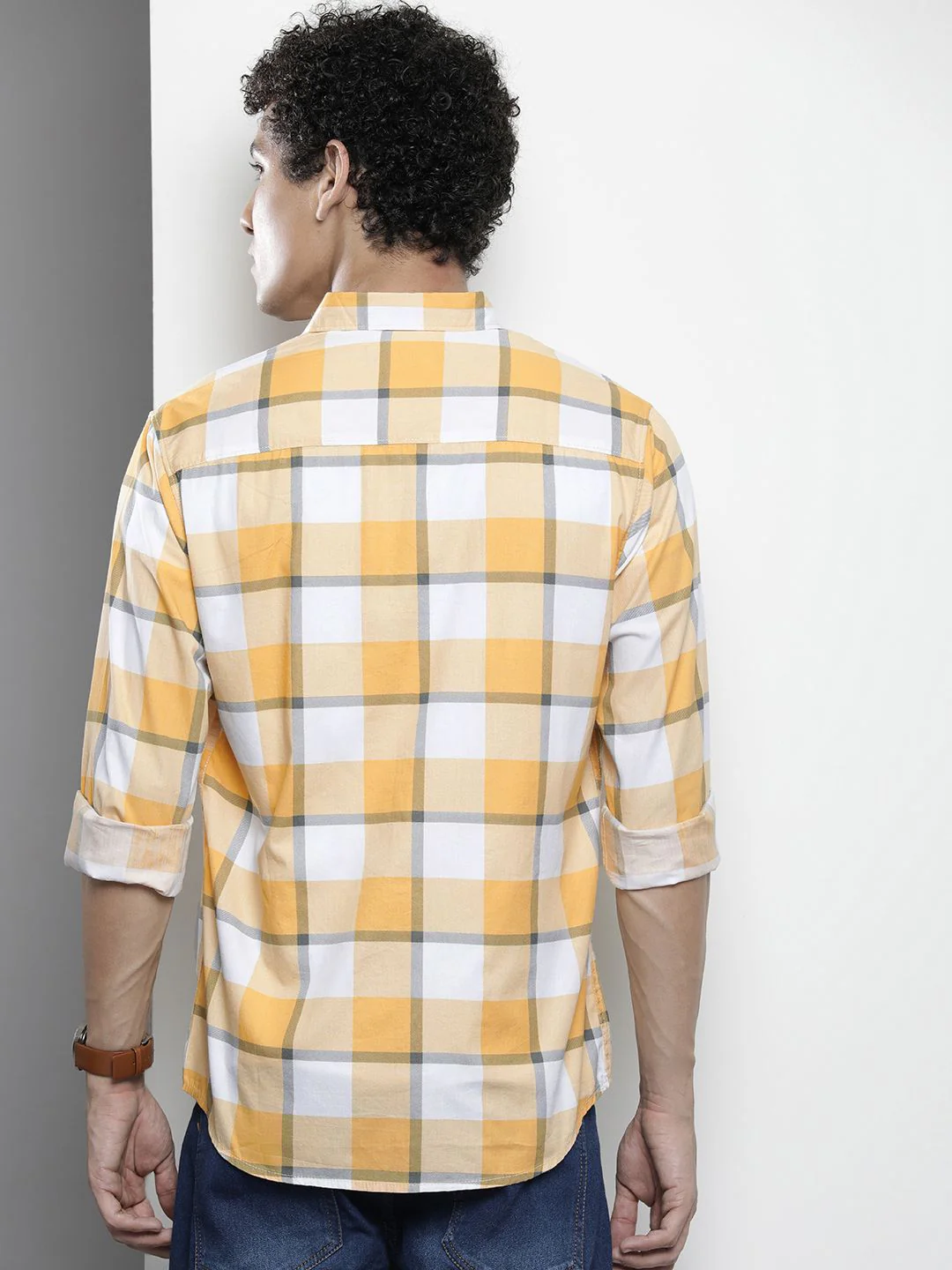 The Indian Garage Co Men Checked Cotton Casual Shirt - Image 4