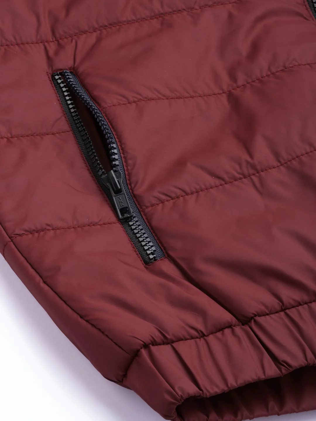 The Indian Garage Co Men Colourblock Puffer Jacket with Detachable Hood - Image 6