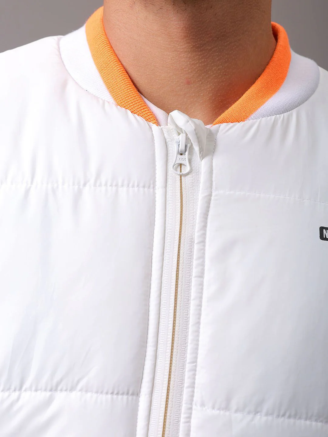 The Indian Garage Co Men Colourblock Slim Fit Puffer Jacket - Image 2