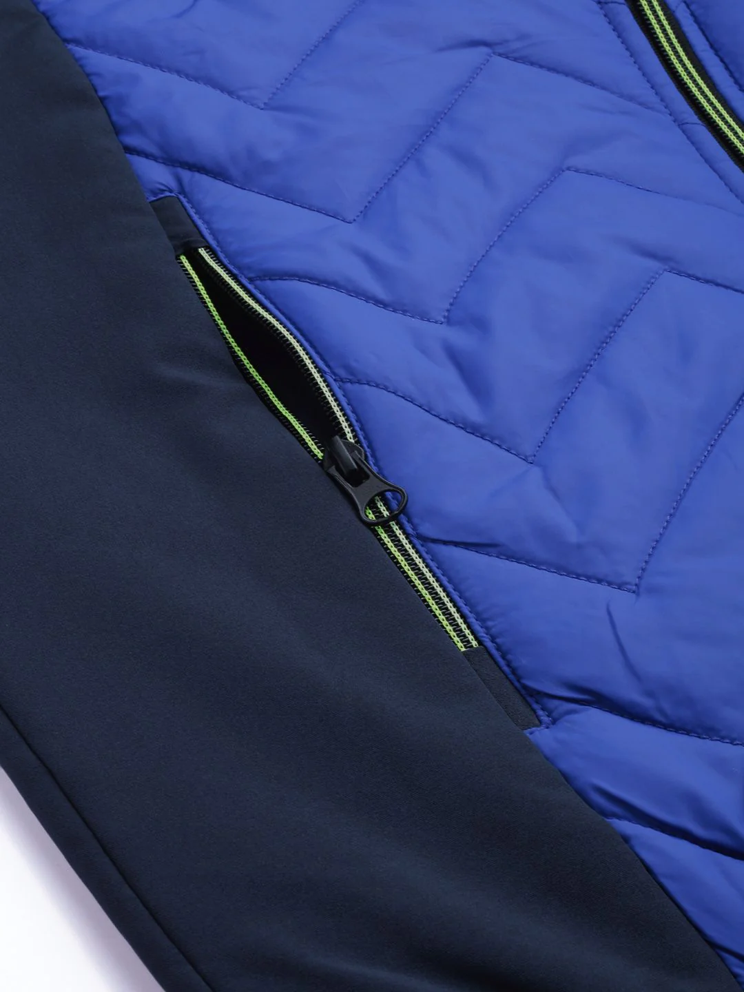 The Indian Garage Co Men Colourblock Zip-Front Bomber Jacket - Image 6