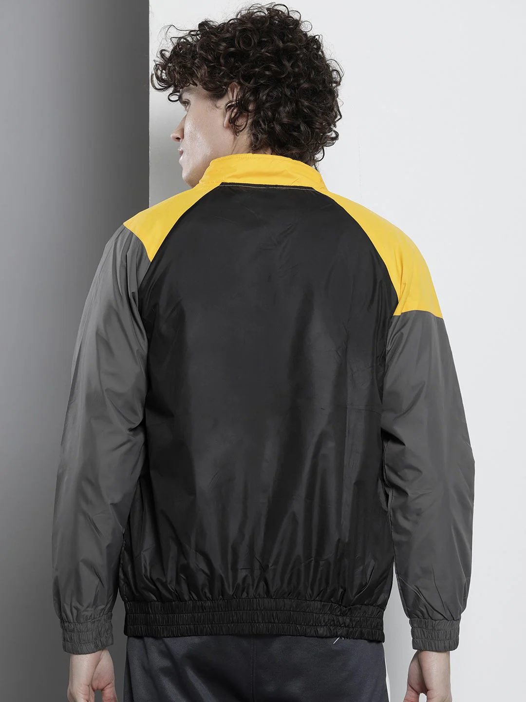 The Indian Garage Co Men Colourblocked Bomber Jacket - Image 4