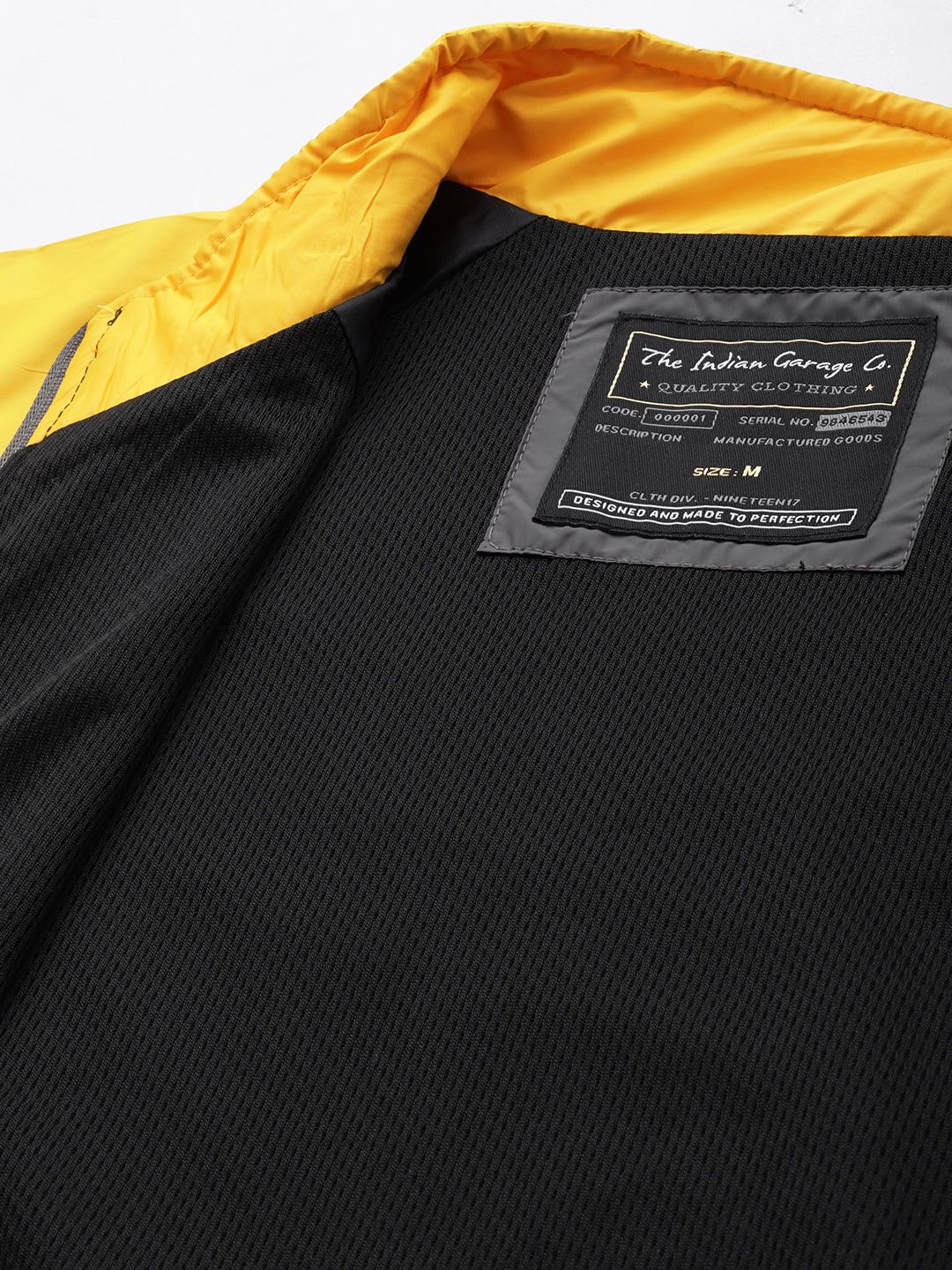 The Indian Garage Co Men Colourblocked Bomber Jacket - Image 7
