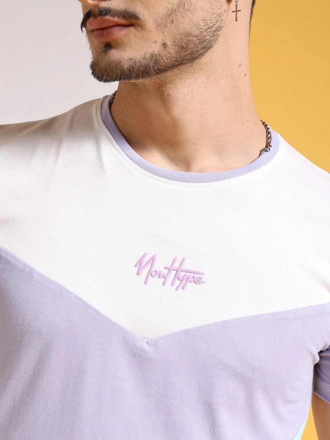 The Indian Garage Co Men Colourblocked T-shirt - Image 2