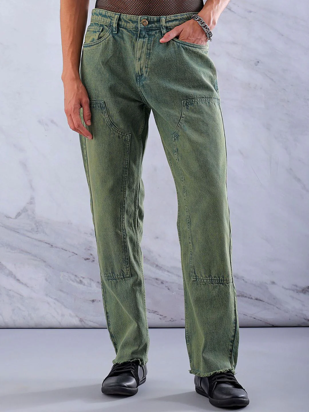 The Indian Garage Co Men Cotton Relaxed Fit Jeans