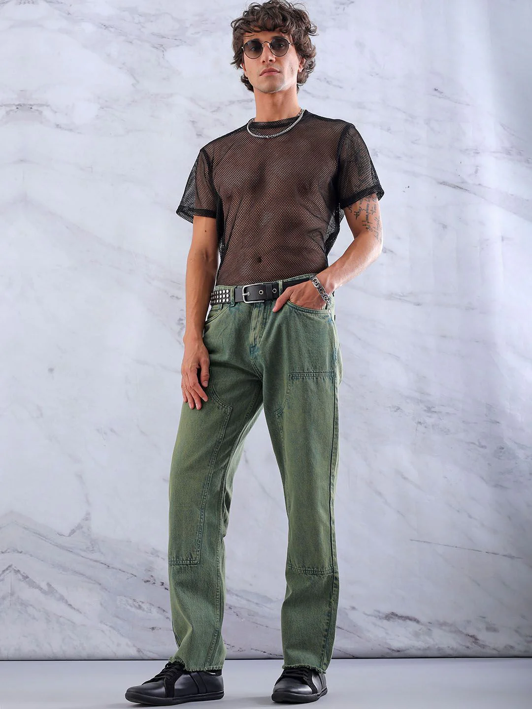 The Indian Garage Co Men Cotton Relaxed Fit Jeans - Image 4